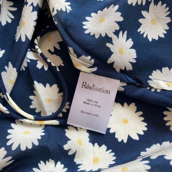 Realisation Par The Valentina Dress Daisy Blue White Size Large - Picture 8 of 8